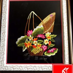 traditional-embroidery-painting-conical-leaf-hat