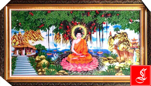 diamond painting buddha meditating