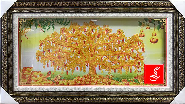 diamond painting gold money tree