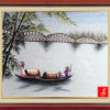 traditional embroidery painting trang tien bridge